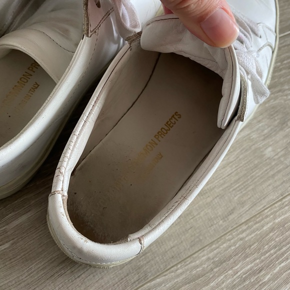 COMMON PROJECTS - White Original Achilles Low Sneakers - Picture 4 of 5